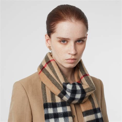 burberry castleford cashmere check scarf camel|burberry silk scarf.